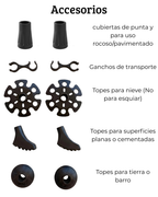 Bastón de Trekking Silvestre Par Ajustable