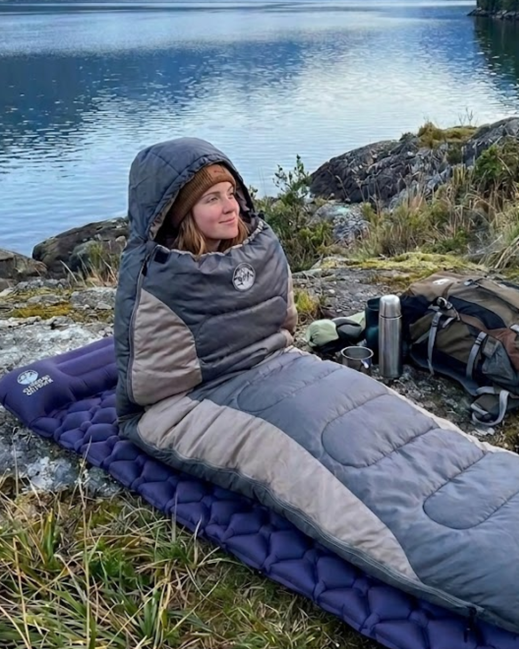 Kit Patagonia: Saco de Dormir Austral + Colchon Inflable Fiordo