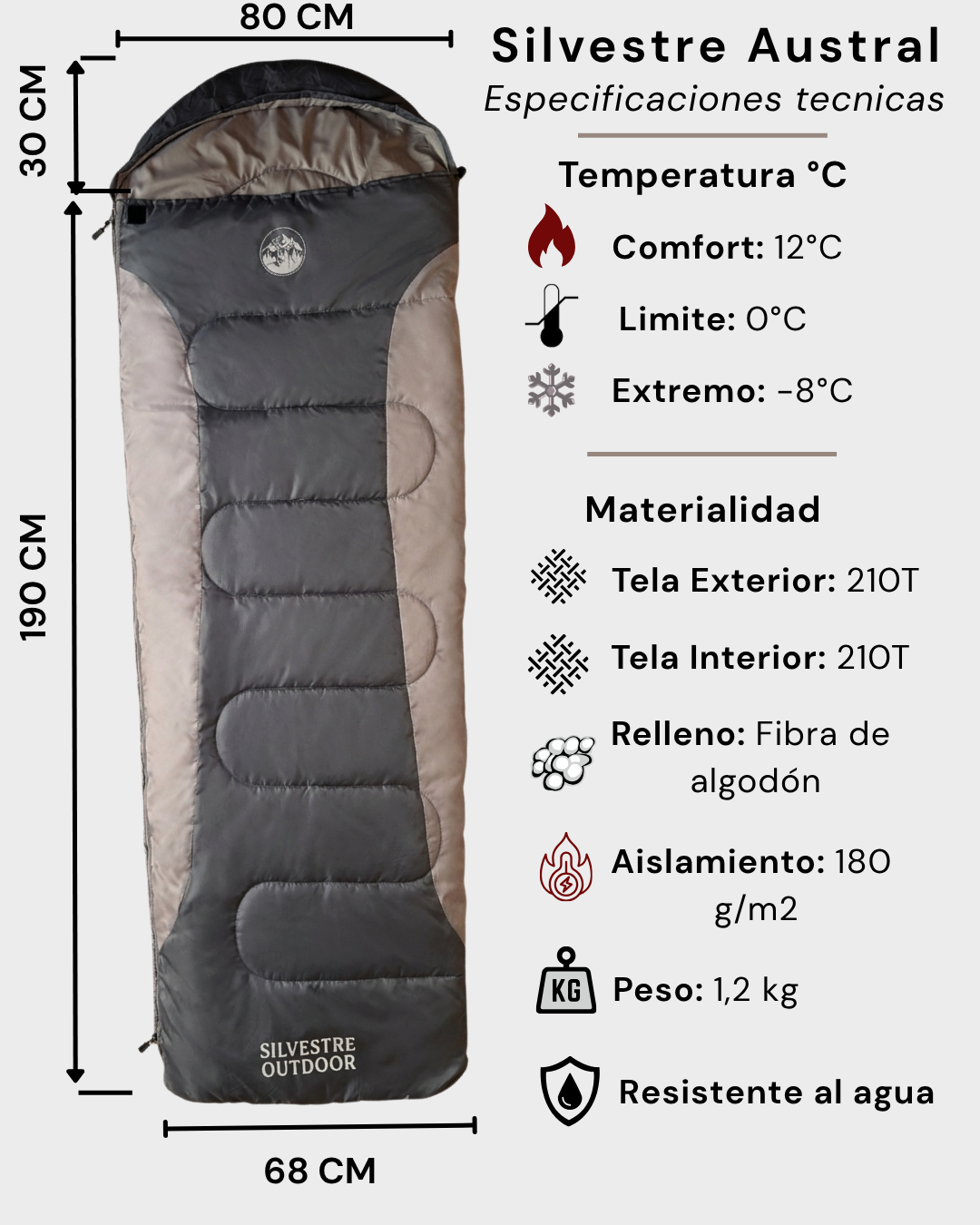 Saco de Dormir Austral -8°C